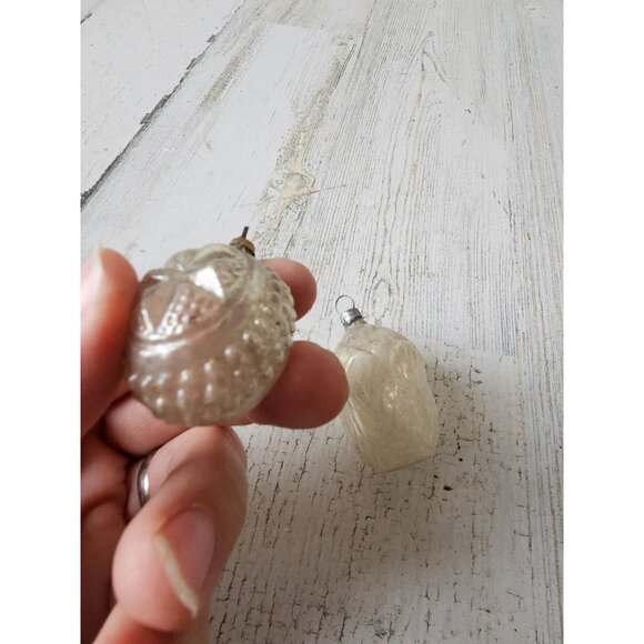 Antique Mercury glass star flower ornament glass Xmas tree - Picture 6 of 12